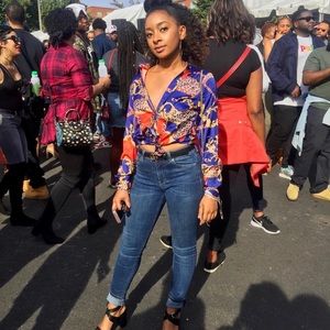 Silk patterned shirt